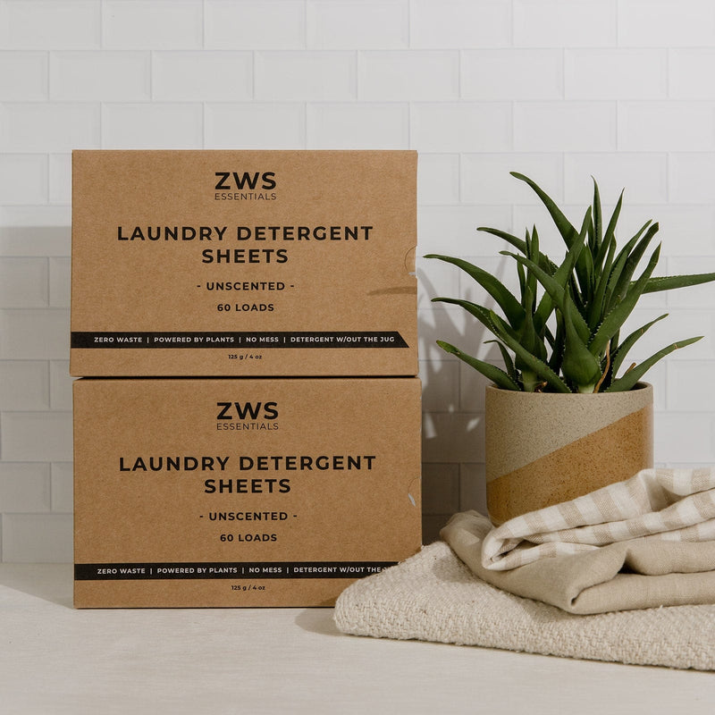 Laundry Detergent Mini Kit – Laundry Sheets (2 or 4 Boxes) | Plastic-Free, Vegan, Eco-Friendly Detergent