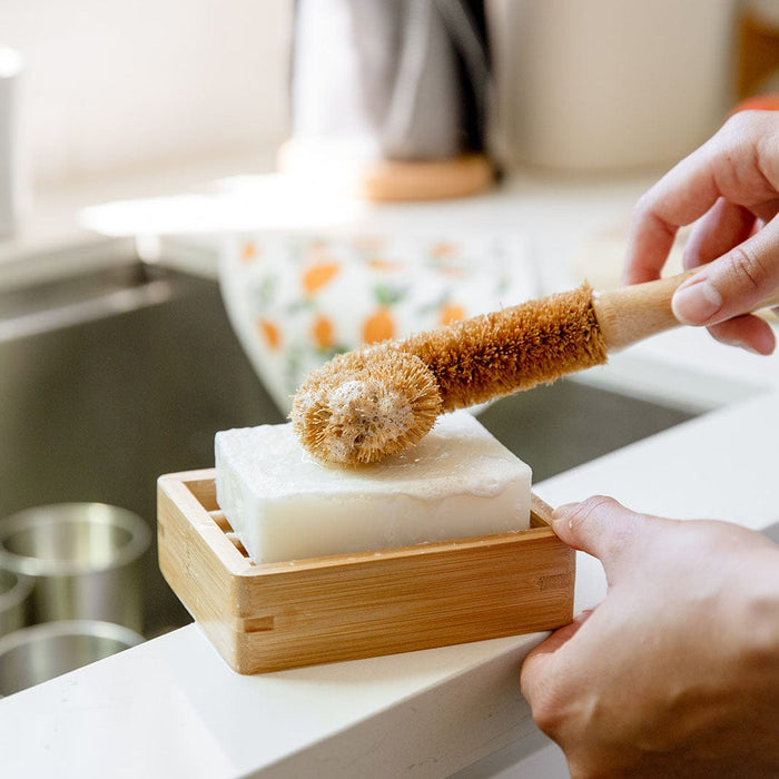 Bottle Cleaning Brush – Bamboo Handle & Coconut Fiber Bristles | Plastic-Free, Compostable & Bottle Scrubber
