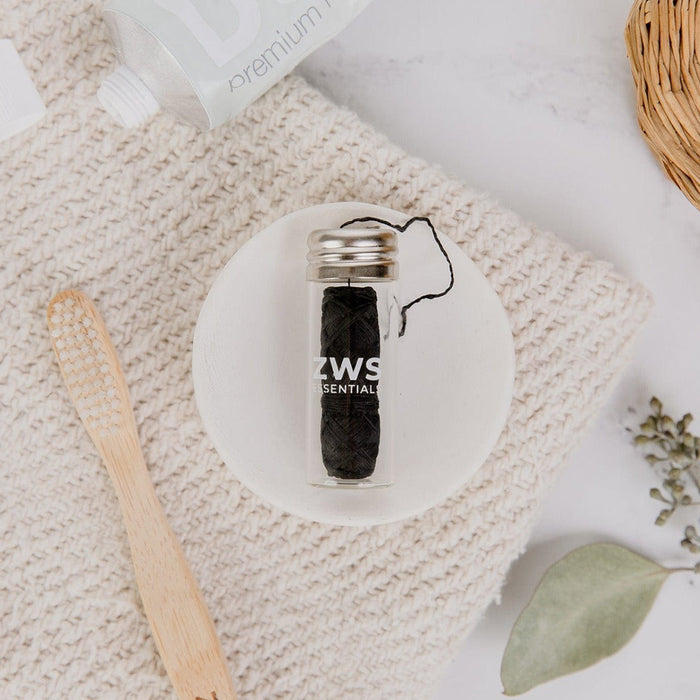 Bamboo Charcoal Floss – Plastic-Free, Vegan & Compostable Dental Floss | Refillable Oral Care