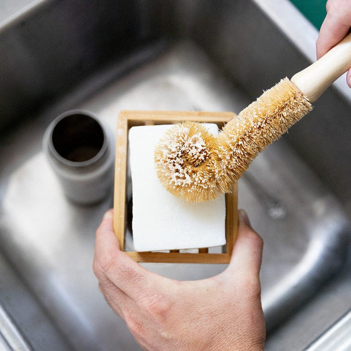 Bottle Cleaning Brush – Bamboo Handle & Coconut Fiber Bristles | Plastic-Free, Compostable & Bottle Scrubber