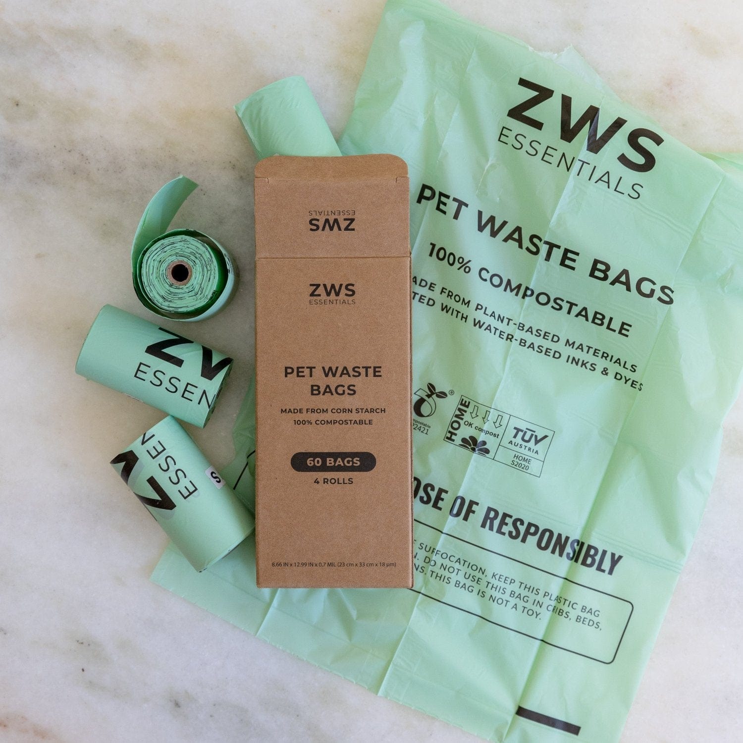 Compostable Pet Waste Bags – Plastic-Free &amp; Biodegradable | Certified Home &amp; Commercially Compostable Dog Poop Bags