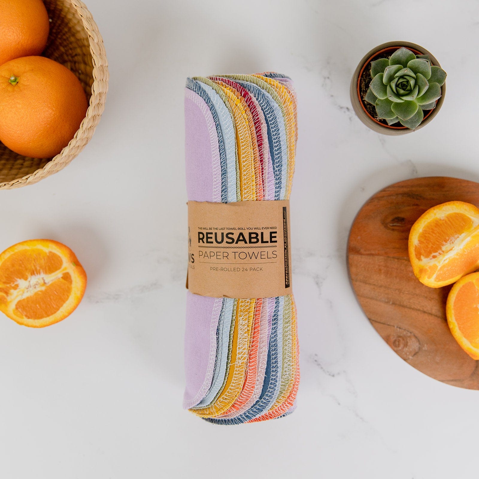Reusable Paper Towels – Organic Cotton Flannel Towels | Washable, Plastic-Free