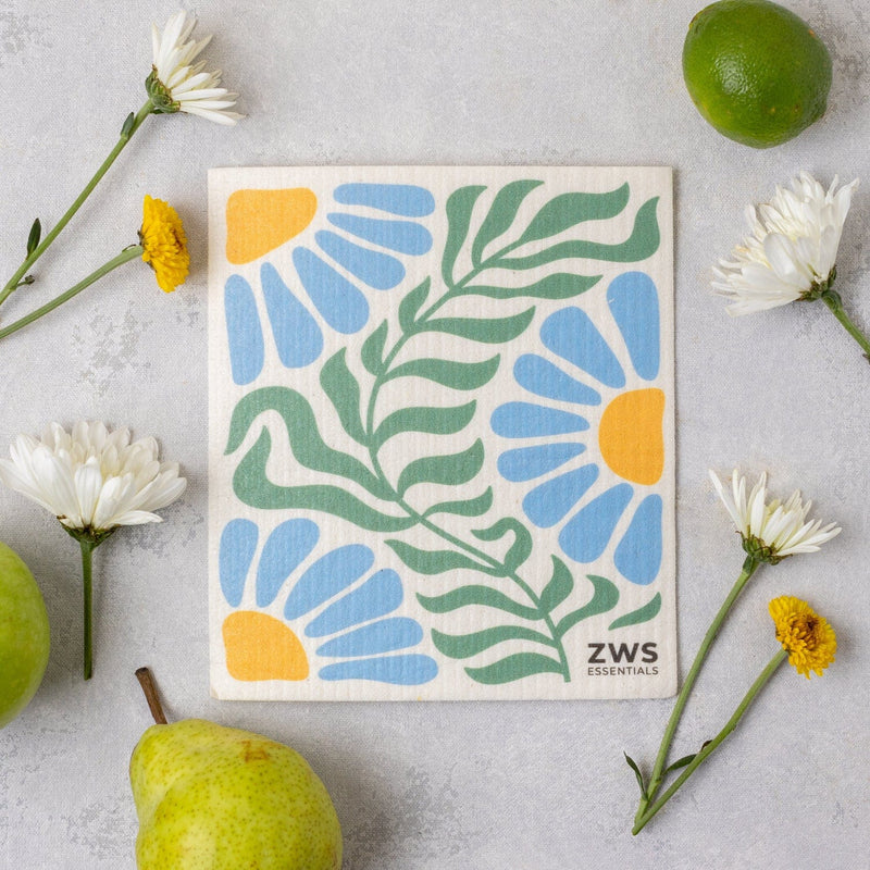 Swedish Dish Cloth – Cellulose Sponge Cloth Replaces 17 Rolls of Paper Towels | Compostable, Plastic-Free & Reusable Kitchen Essential