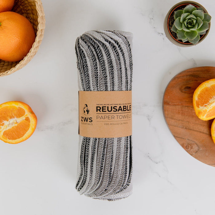 Reusable Paper Towels – Organic Cotton Flannel Towels | Washable, Plastic-Free & Kitchen Roll