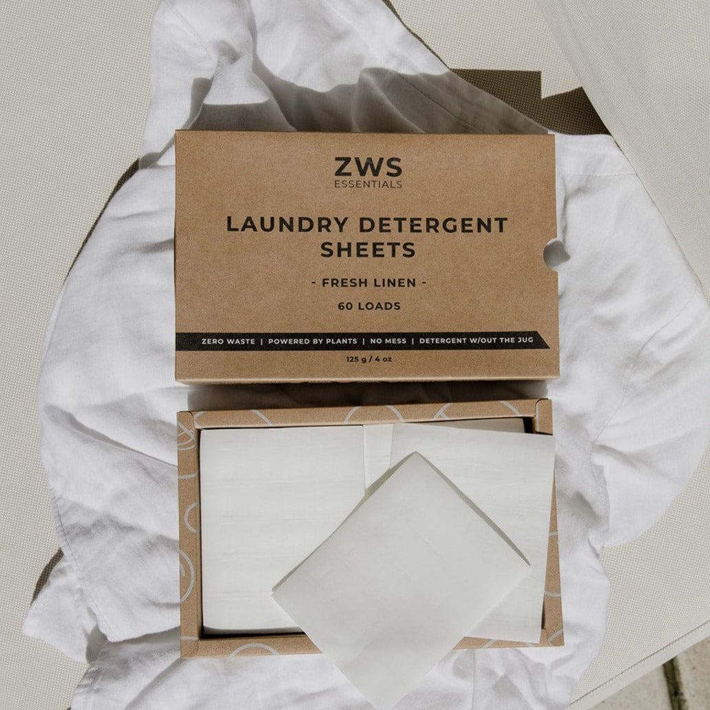 Laundry Detergent Sheets – Plastic-Free &amp; Plant-Based | 60 Loads, Vegan &amp; Hypoallergenic Laundry Strips
