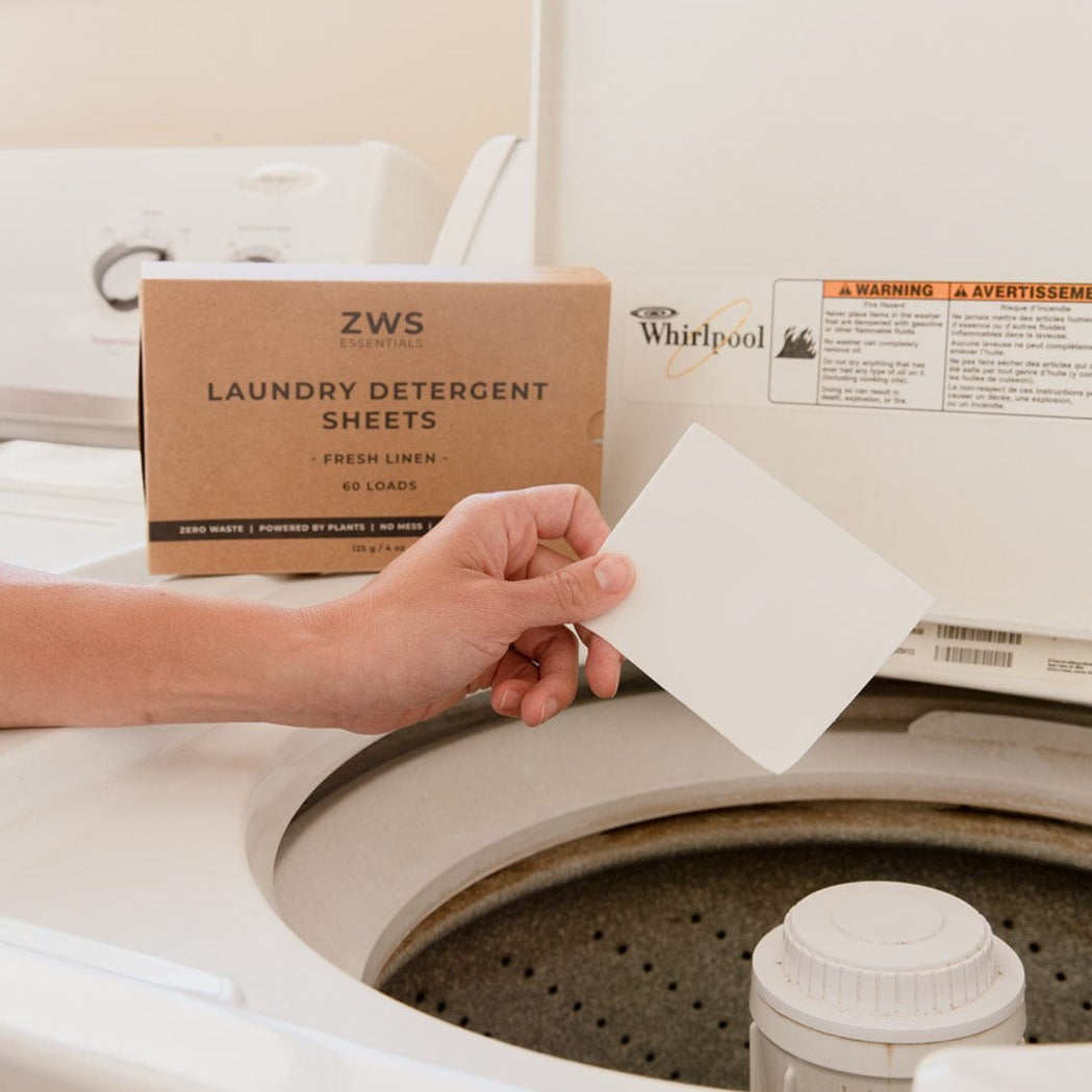 Laundry Detergent Sheets – Plastic-Free &amp; Plant-Based | 60 Loads, Vegan &amp; Hypoallergenic Laundry Strips