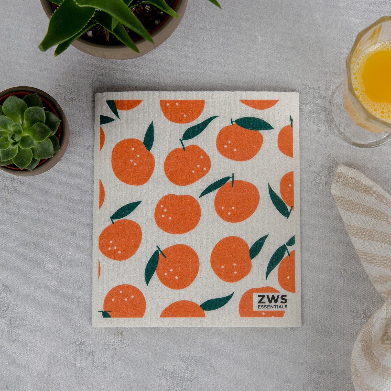 Swedish Dish Cloth – Cellulose Sponge Cloth Replaces 17 Rolls of Paper Towels | Compostable, Plastic-Free &amp; Reusable Kitchen Essential