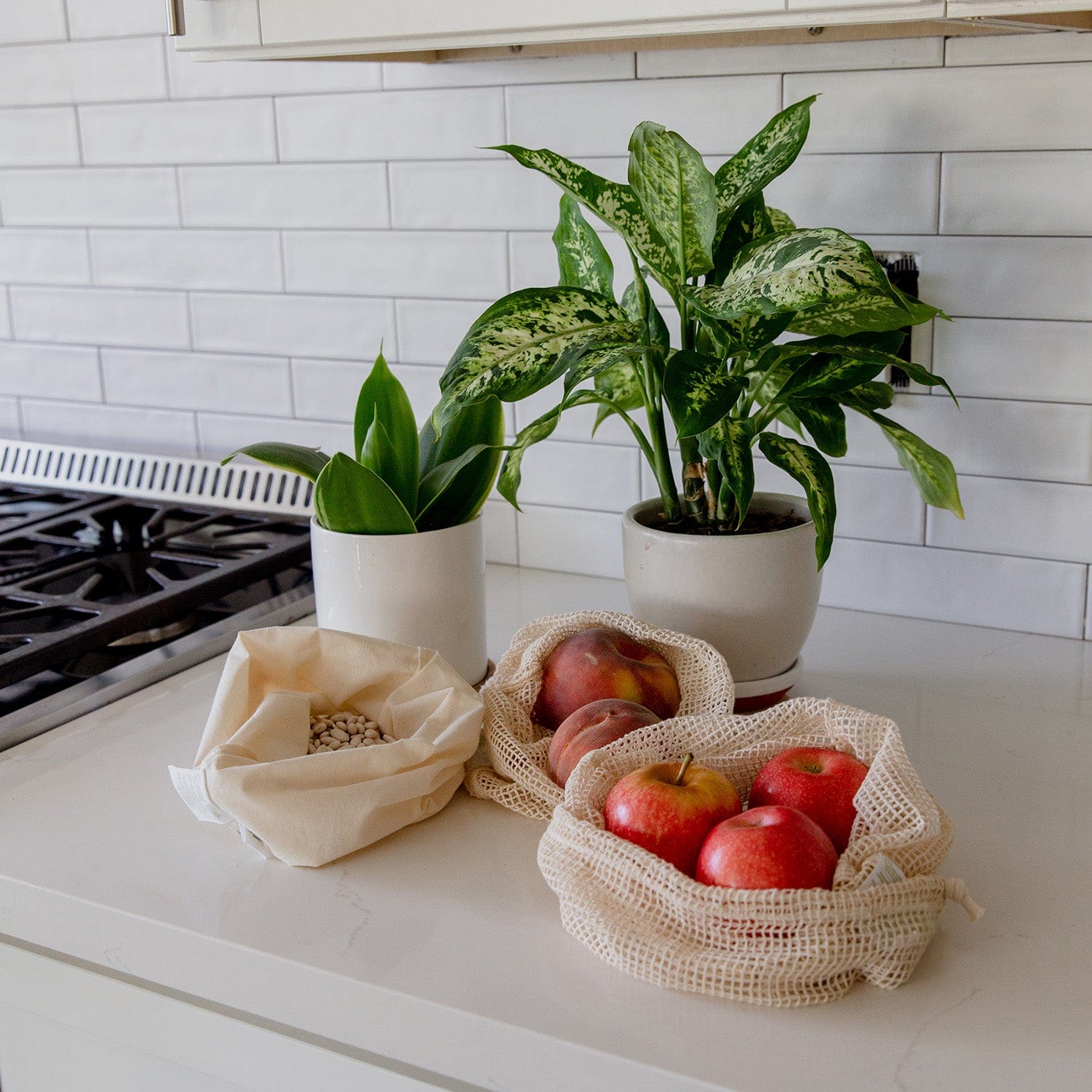 Muslin Produce Bag – Organic Cotton | Reusable, Washable &amp; Grocery Storage