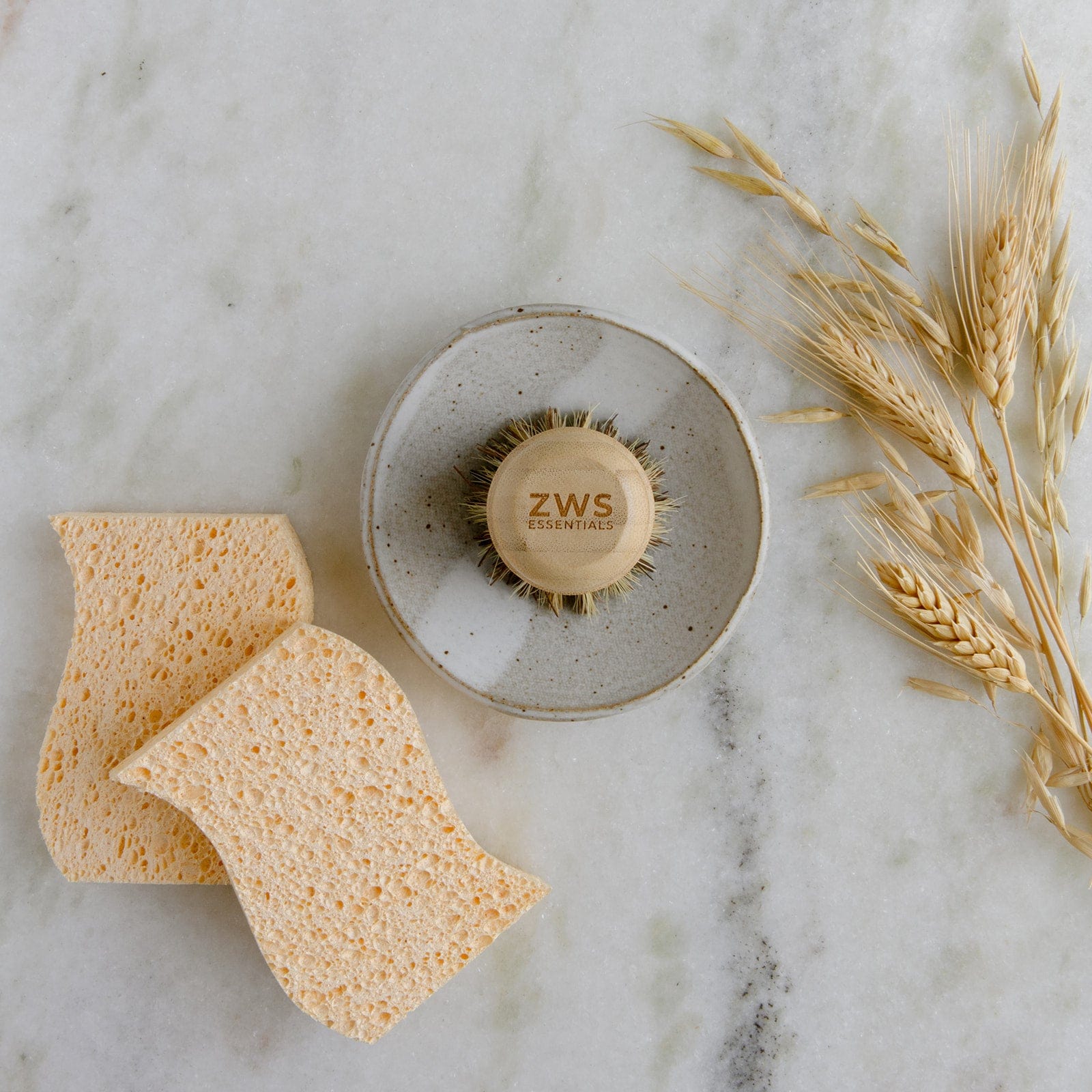 Pot Scrubber – Bamboo &amp; Plant Fiber Brush | Plastic-Free, Compostable &amp; Kitchen Cleaning Tool