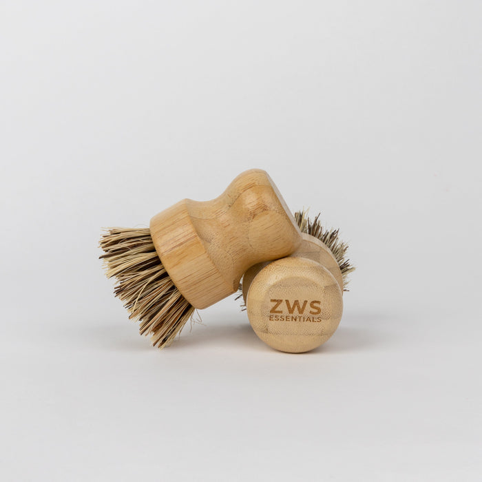 Pot Scrubber – Bamboo & Plant Fiber Brush | Plastic-Free, Compostable & Kitchen Cleaning Tool