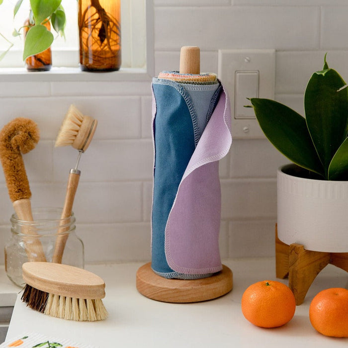 Reusable Paper Towels – Organic Cotton Flannel Towels | Washable, Plastic-Free & Kitchen Roll