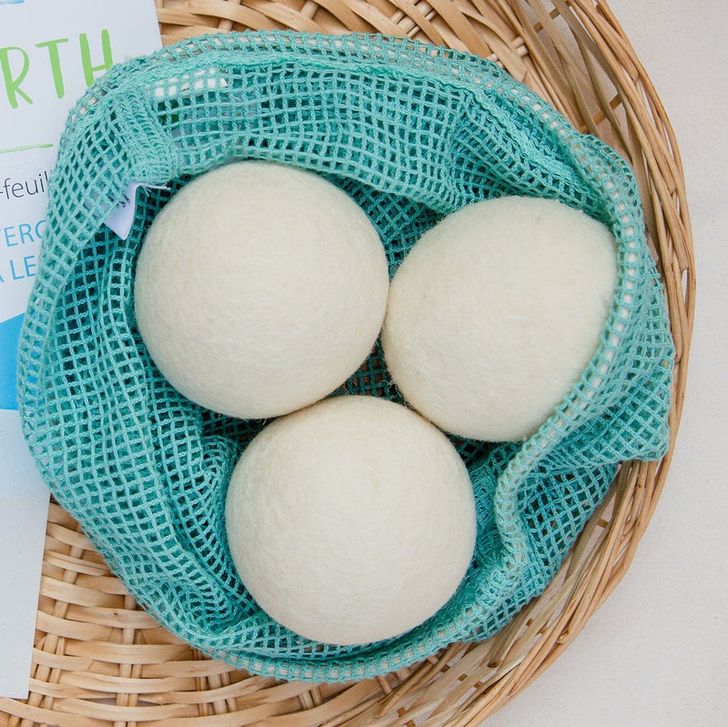 Reusable Wool Dryer Balls – Organic Wool, Plastic-Free & Hypoallergenic | Eco-Friendly Fabric Softener Alternative (Single, 4-Pack, or 6-Pack)