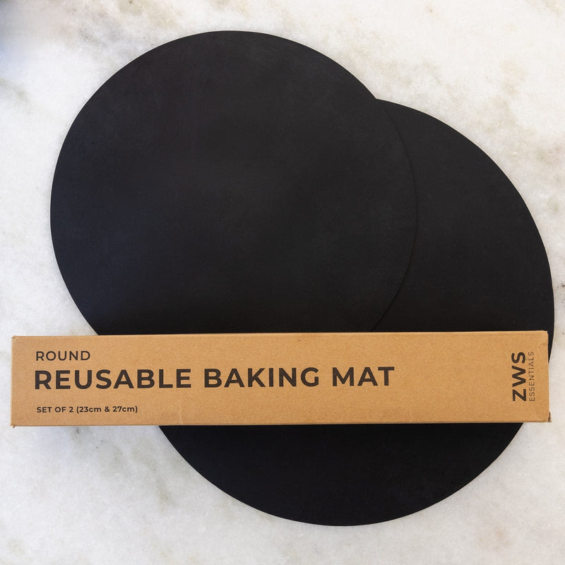Silicone Baking Mat 2-Pack – Rectangle & Round | Reusable Non-Stick Baking Sheets for Zero Waste Cooking
