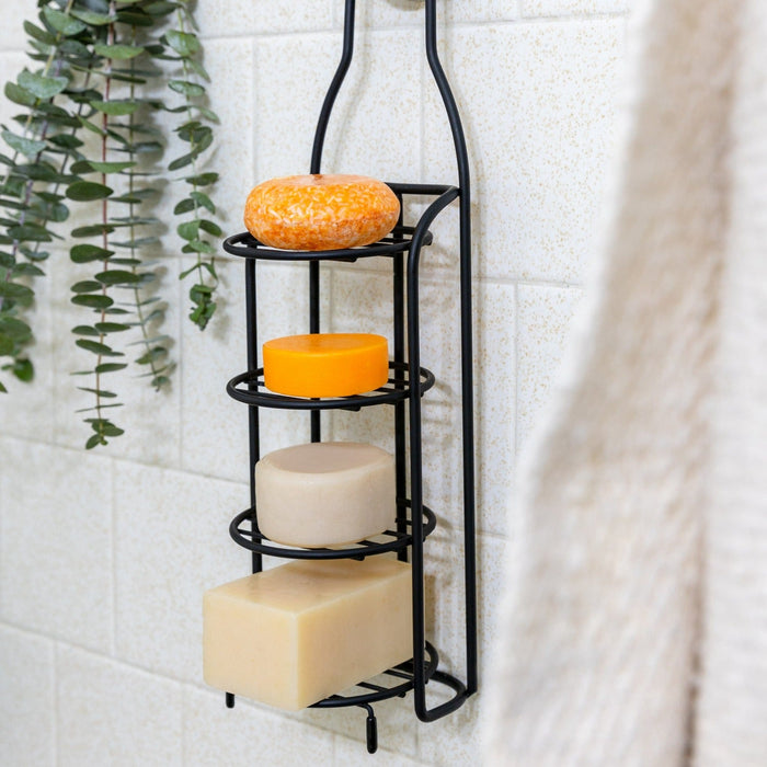 Shower Tower – Self-Draining 4-Tier Bar Soap Holder | Rust-Proof Stainless Steel Shower Organizer