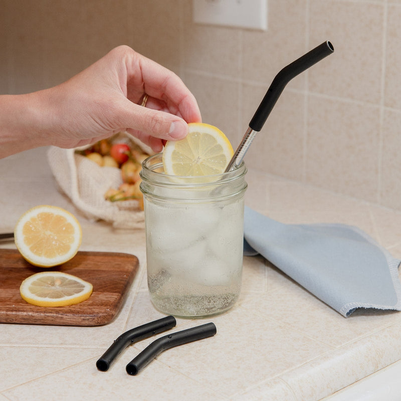 Silicone Straw Tip Pack – Soft Silicone Tips for Stainless Steel Straws | Plastic-Free, Reusable & Comfortable Drinking Accessory