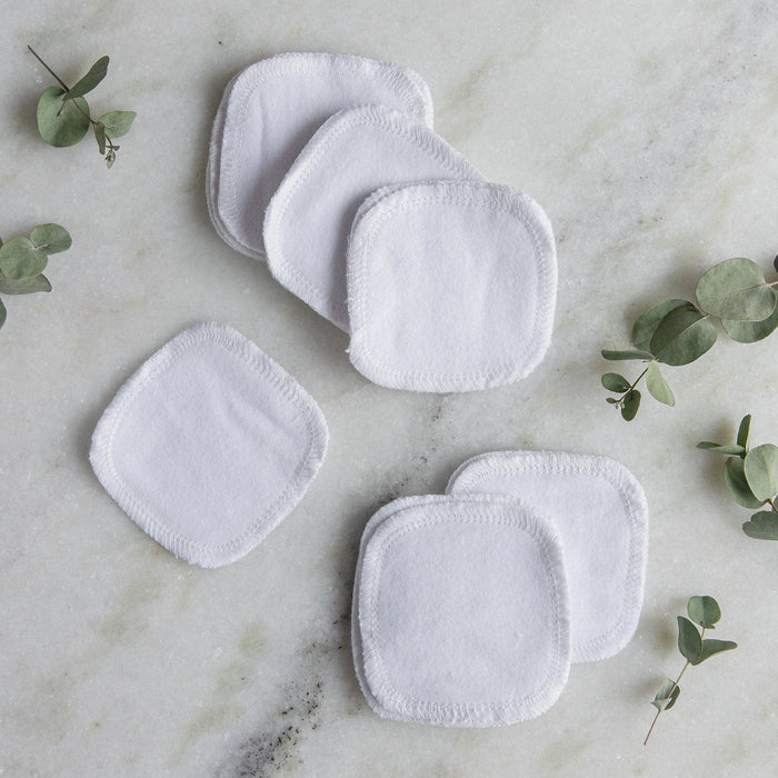 Reusable Cotton Rounds – 100% Organic, Plastic-Free Facial Pads | Makeup Remover & Toner Pads (20 Pack)