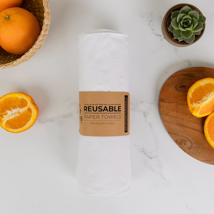 Reusable Paper Towels – Organic Cotton Flannel Towels | Washable, Plastic-Free & Kitchen Roll