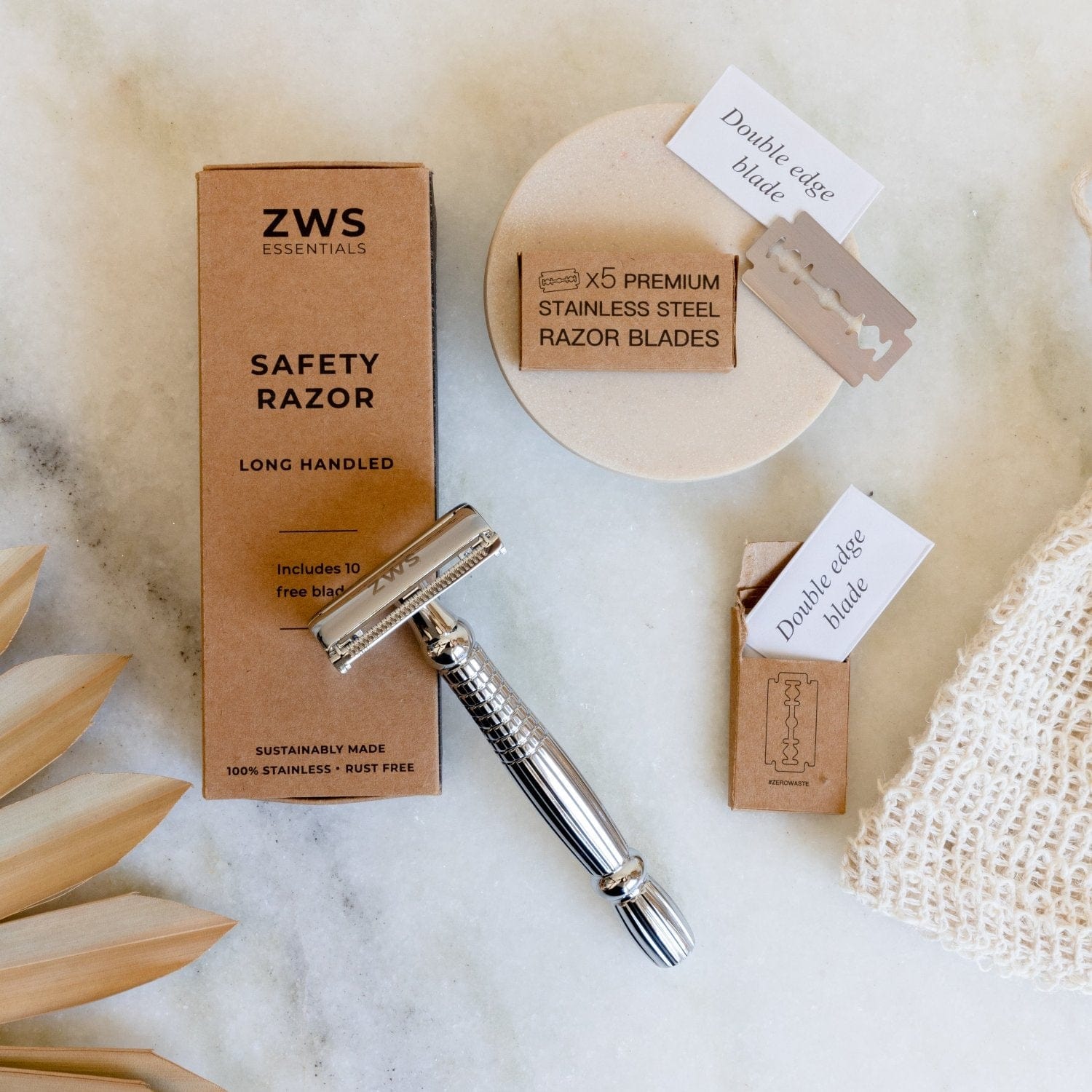 Razor Replacement Blades – Plastic-Free, Rust-Free, Universal Fit | Sustainable Shaving