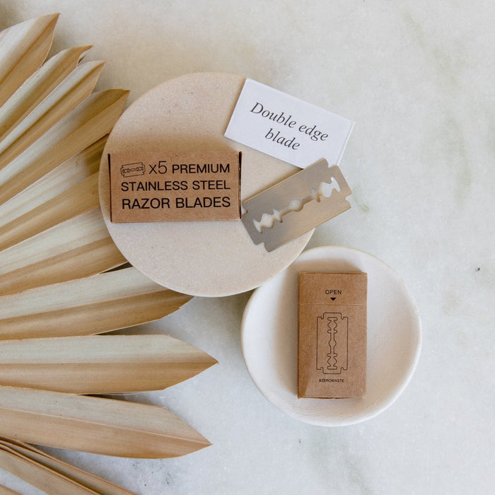 Razor Replacement Blades – Plastic-Free, Rust-Free, Universal Fit | Sustainable Shaving