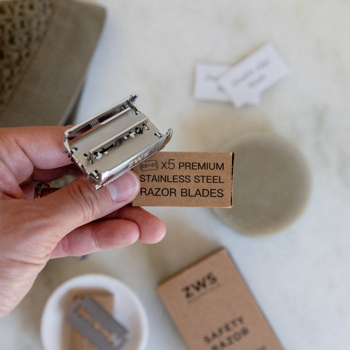 Razor Replacement Blades – Plastic-Free, Rust-Free, Universal Fit | Sustainable Shaving