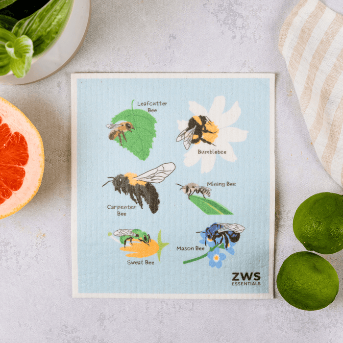 Swedish Dish Cloth – Cellulose Sponge Cloth Replaces 17 Rolls of Paper Towels | Compostable, Plastic-Free & Reusable Kitchen Essential