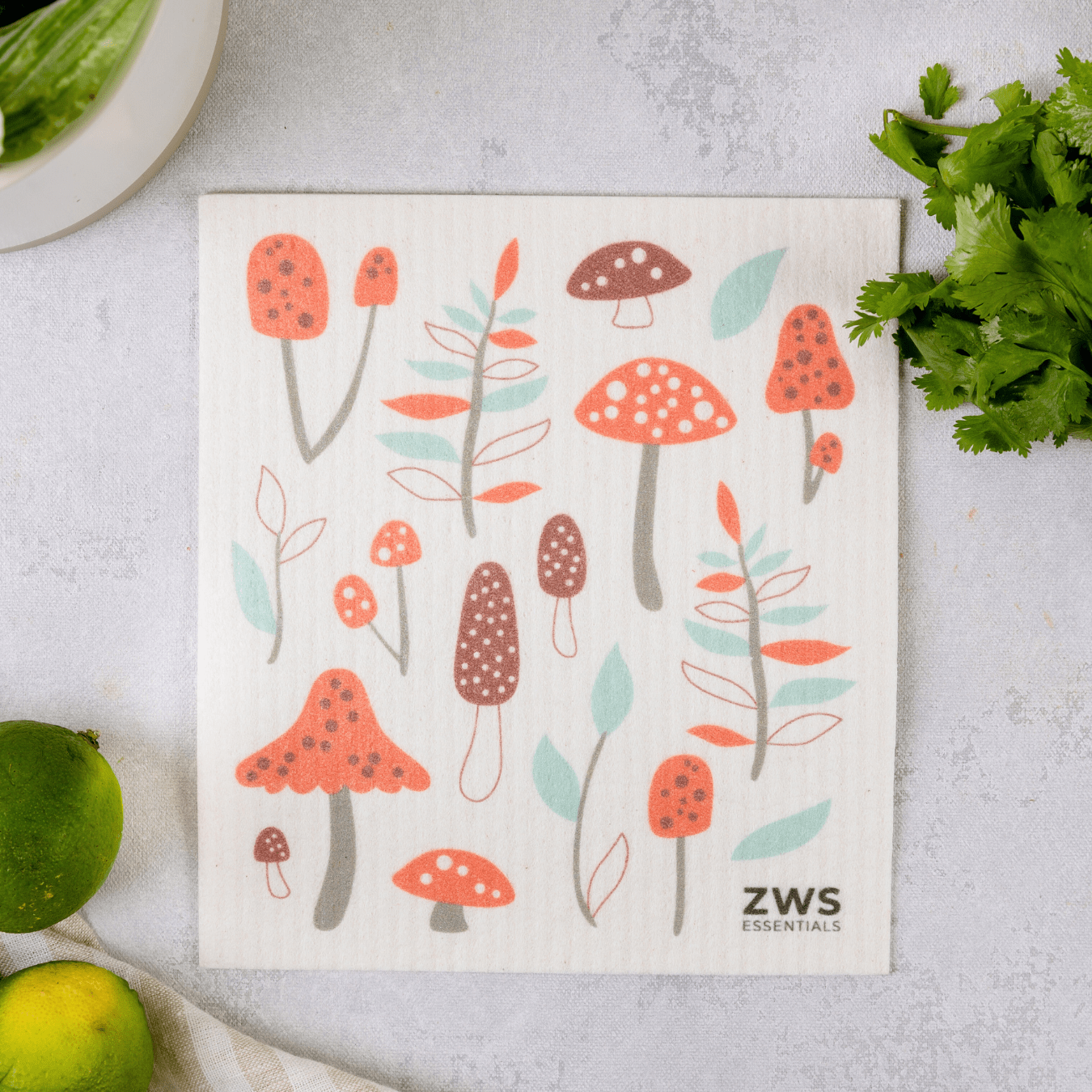 Swedish Dish Cloth – Cellulose Sponge Cloth Replaces 17 Rolls of Paper Towels | Compostable, Plastic-Free &amp; Reusable Kitchen Essential