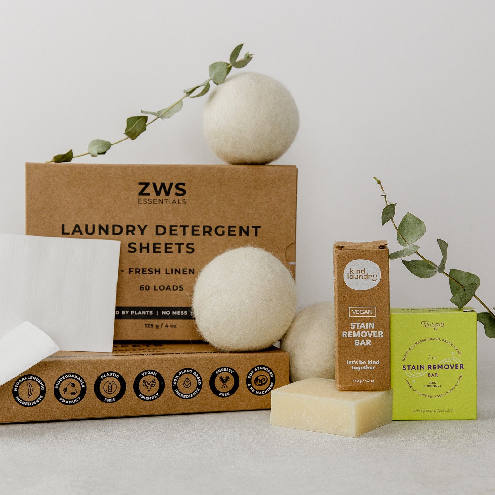 Laundry Detergent Sheets – Plastic-Free &amp; Plant-Based | 60 Loads, Vegan &amp; Hypoallergenic Laundry Strips