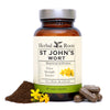 Bottle of Herbal Roots St Johns Wort Supplement