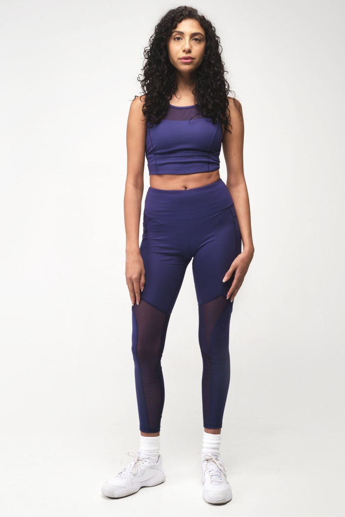 High-Rise Mesh Legging with Pockets