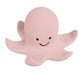 Natural Organic Rubber Teether, Rattle & Bath Toy - Octopus