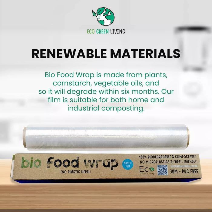 Compostable Cling Film (1 roll x 100 feet)