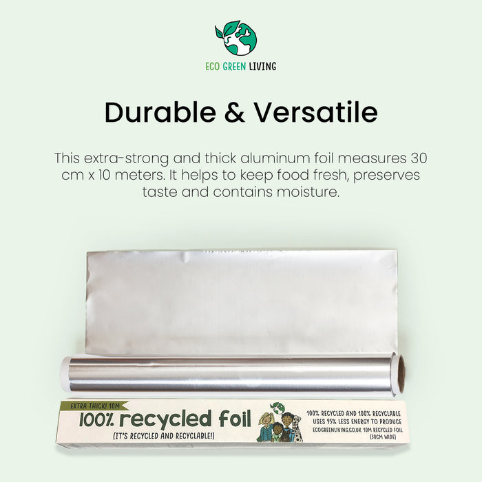 100% recycled aluminum foil