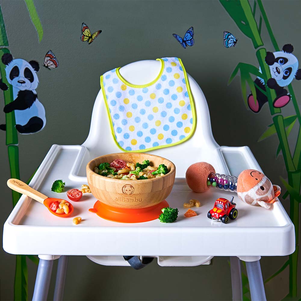 Baby Bowl with Suction Base and Spoon - Bamboo 