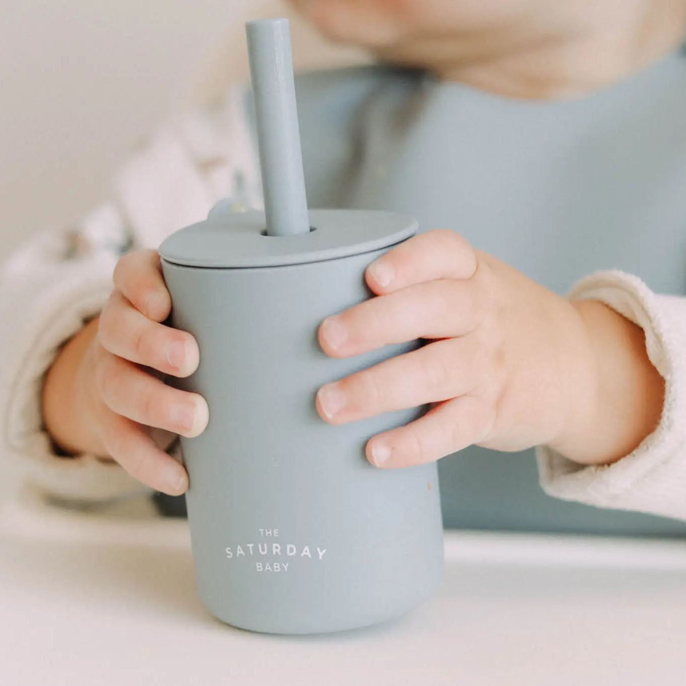 Baby Silicone Straw Cup
