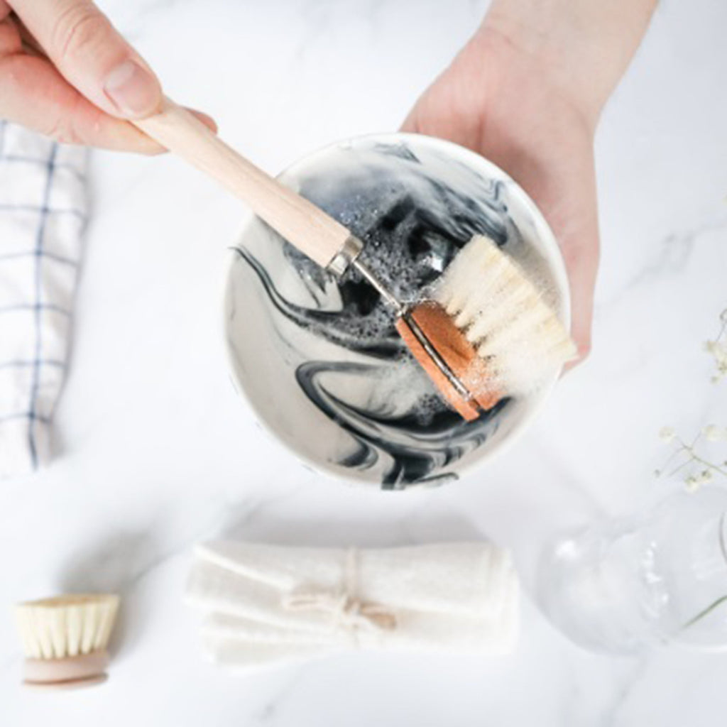 sustainable dish brush for kitchen