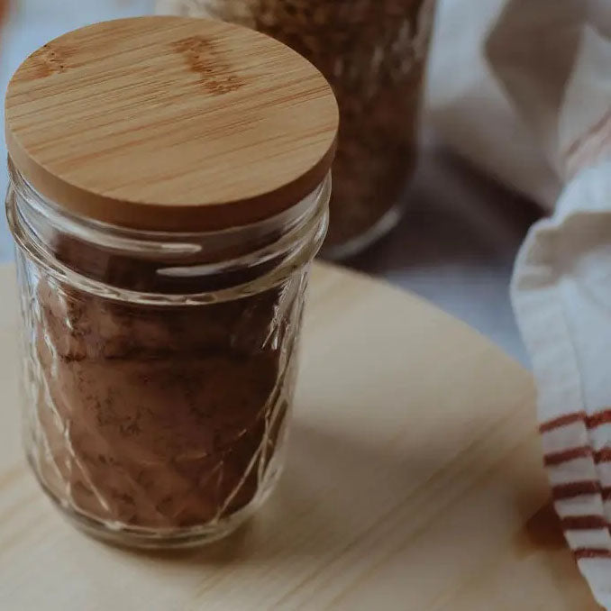 Solid Bamboo Jar Lids - Jars not included