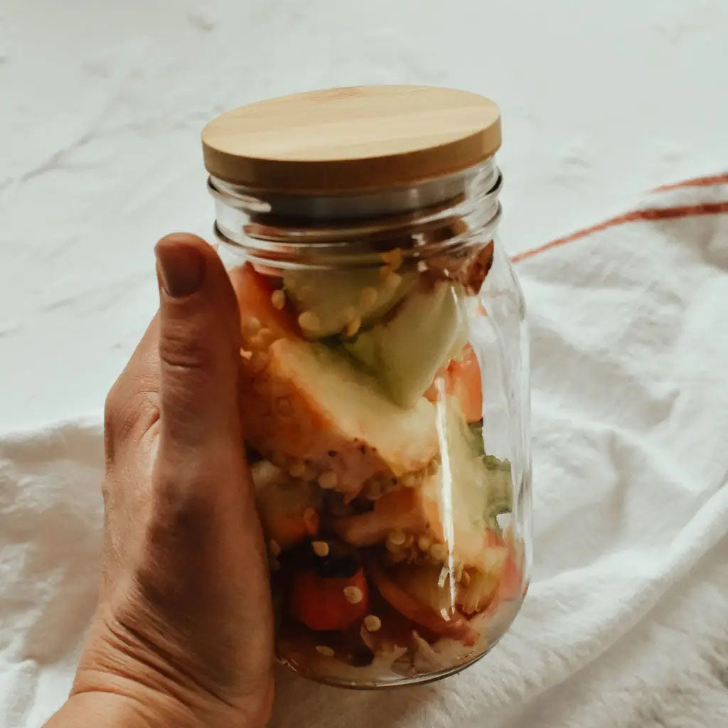 Buy bamboo Jar Lids - Jars not included
