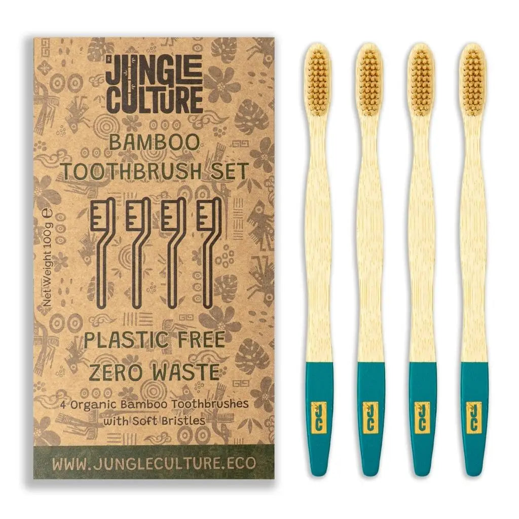Bamboo Toothbrushes (Set of 4)