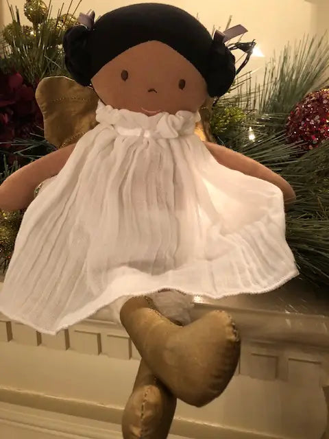 100% Cotton Crinkle Muslin Fabric Fairy Doll 