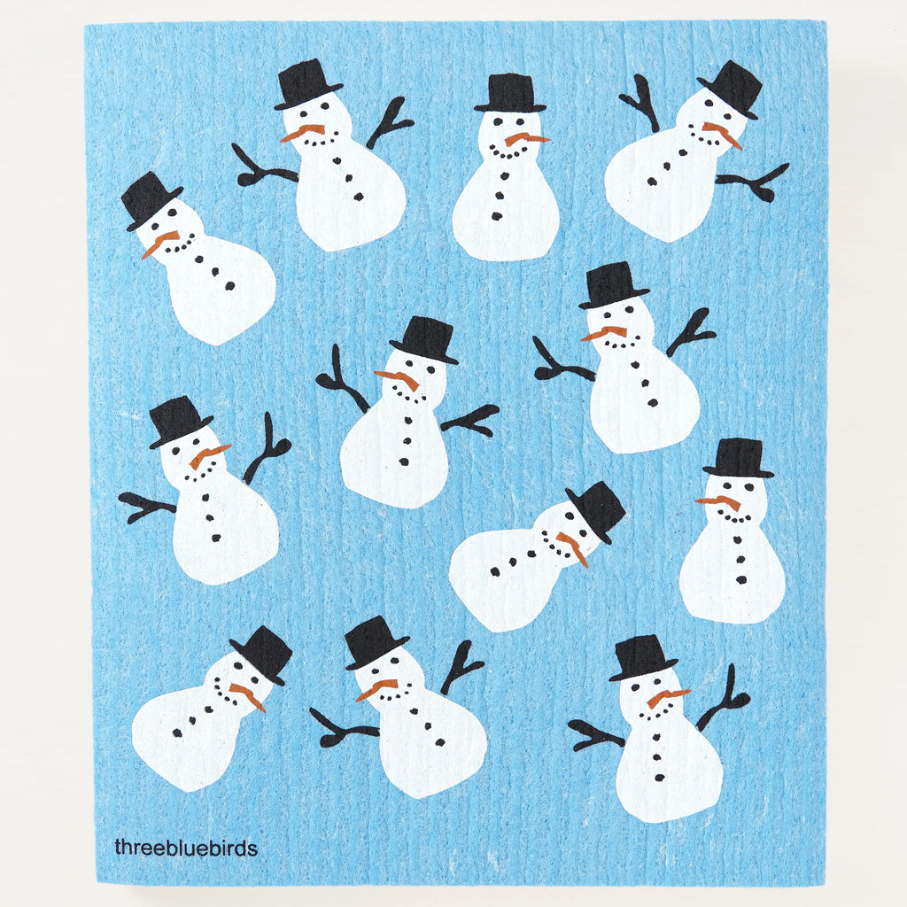 Frosty Friends Swedish Dishcloth