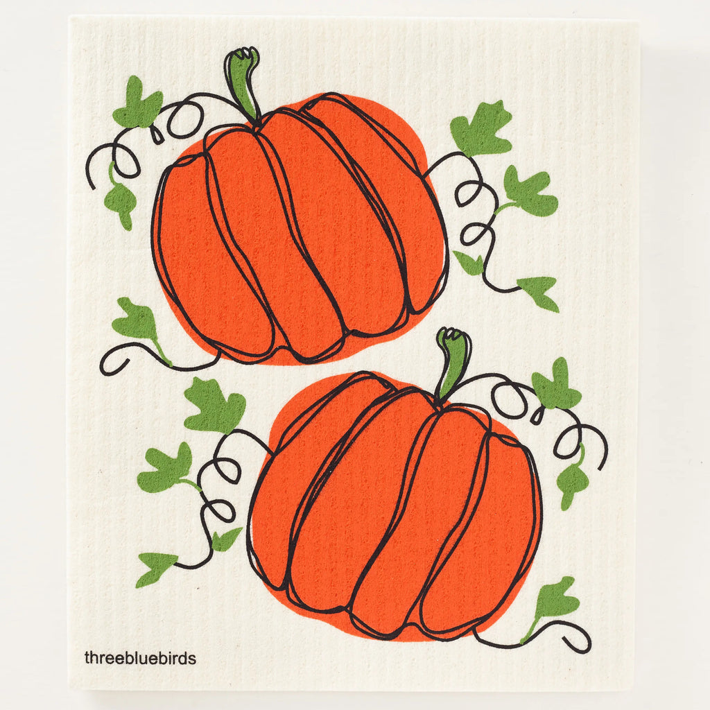 Pumpkins Swedish Dishcloth