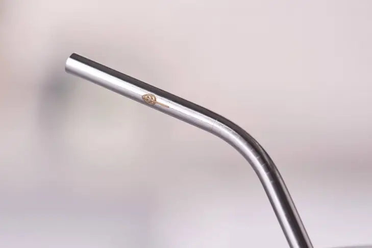 Stainless Steel Drinking Straw - Standard Size - Bent