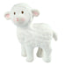 (Lamb) Organic Rubber Teether, Rattle & Bath Toy
