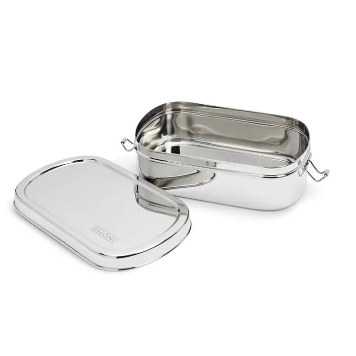 Stainless Steel - Large container with clips