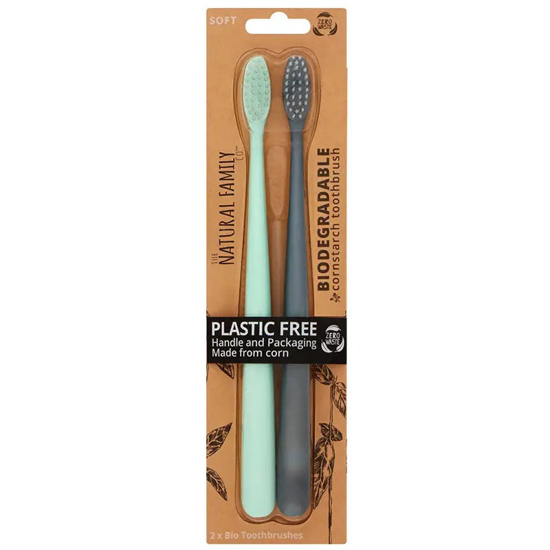 Bio-degradable Toothbrush 2 Pack - Rivermint and Monsoon Mist