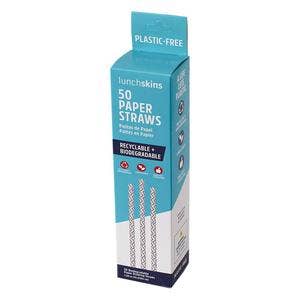 Biodegradable Long-Lasting Paper Straws, 50ct Box