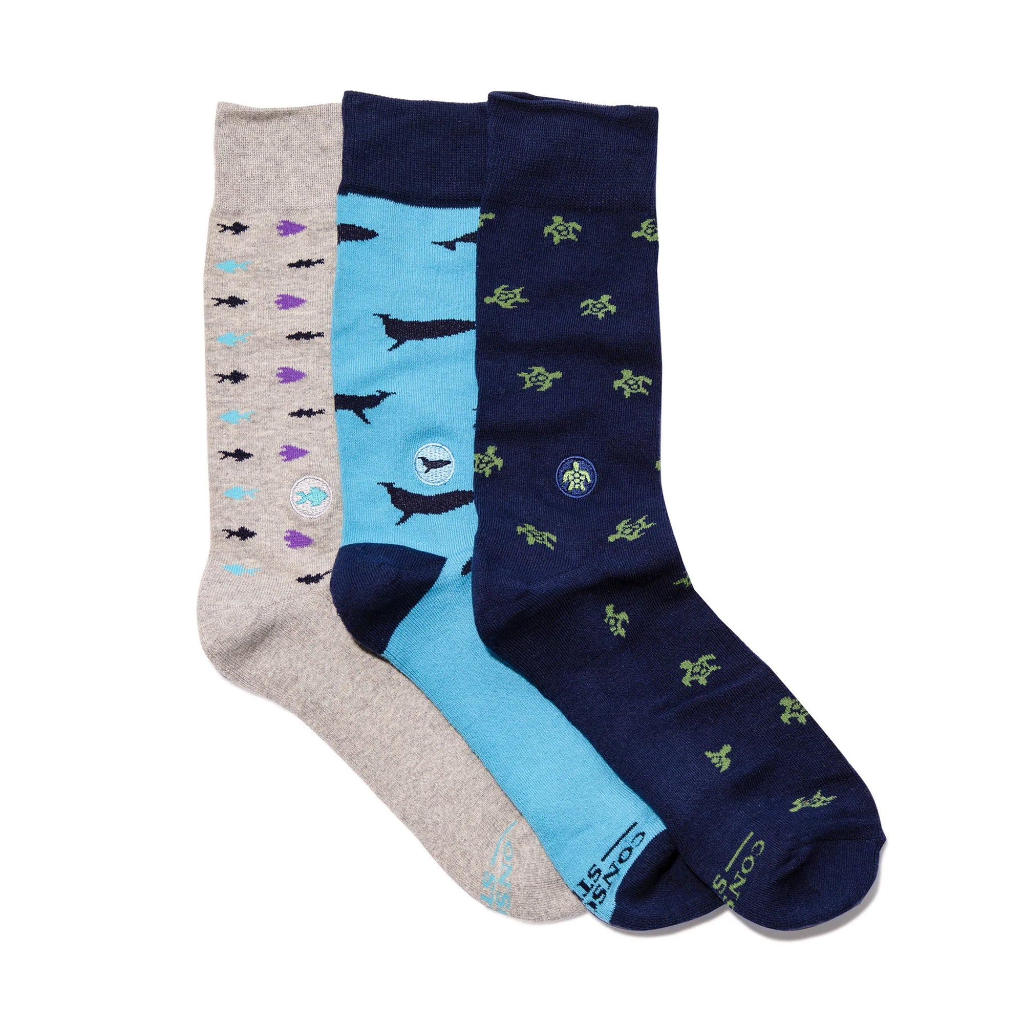 Socks that Protect Ocean Animals, Boxed Set (three pairs)