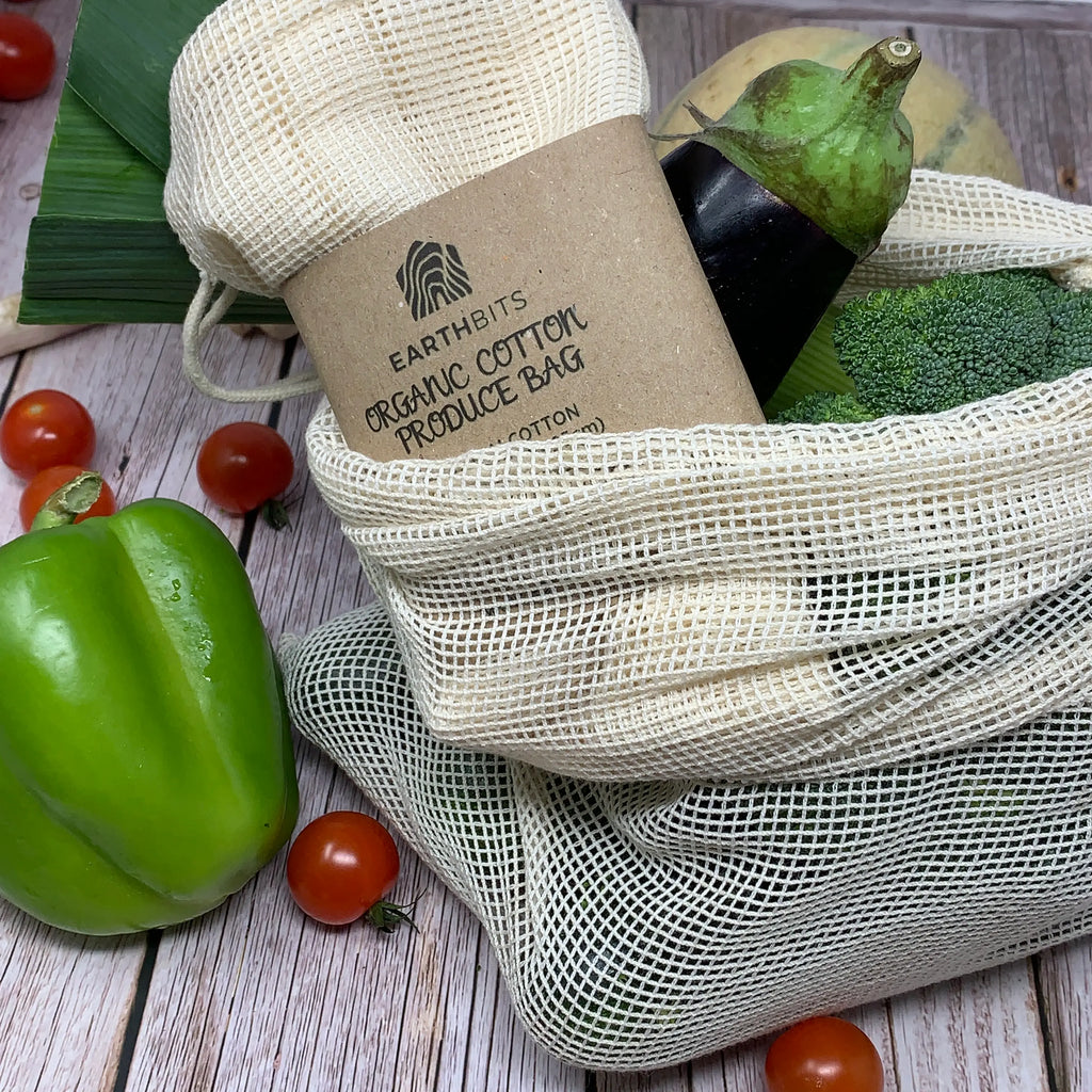 EarthBits Cotton Mesh Bags | Vegan and Cruelty-Free
