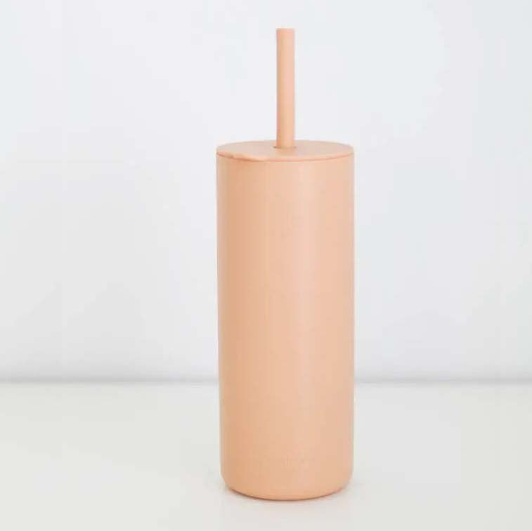 Silicone Cup with Straw For Adult