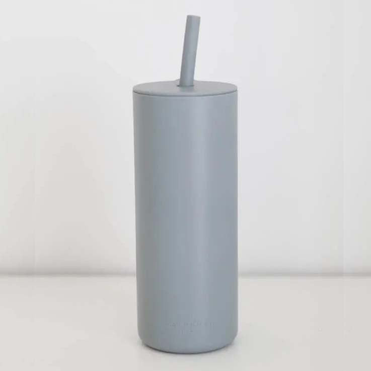 Silicone Cup with Straw 